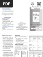 DLSU-FEU MBA-JD Curriculum