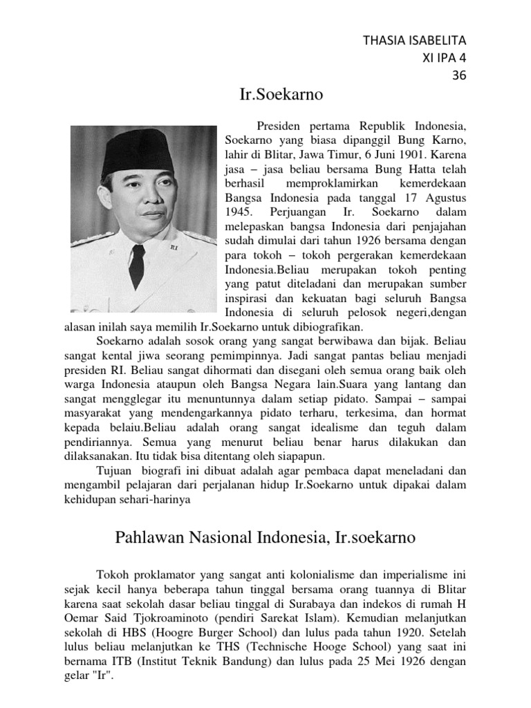 biografi soekarno