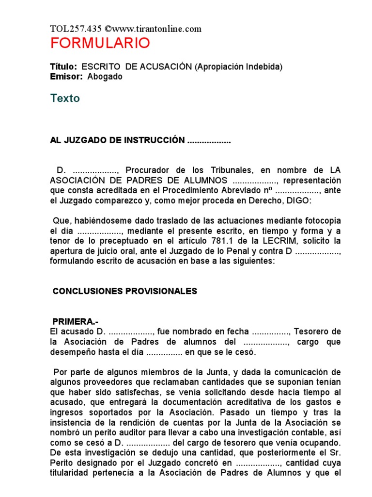 Escrito de acusación doc