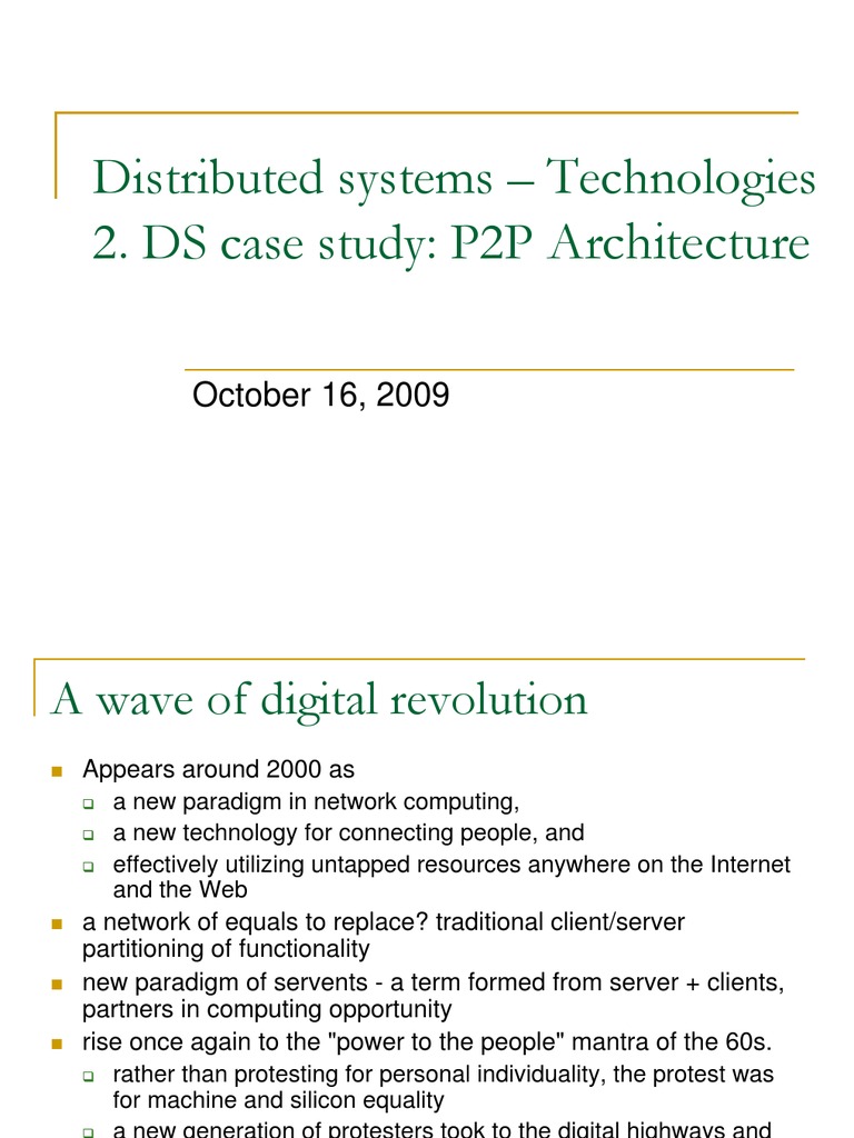 Distributed Systems Lab 2 PDF Peer To Peer Instant Messaging