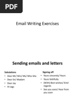 Email Writing Practice Exercises | PDF | Communication