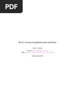 Download MATLAB Array Manipulation Tips and Tricks by eebeta SN12351141 doc pdf