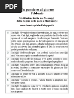Un pensiero al giorno - Febbraio 2013