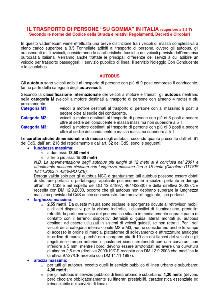 Codice della Strada TPL
