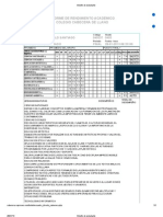 Boletín estudiantil rendimiento académico