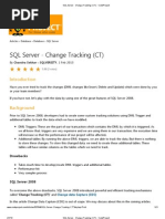 SQL Server Change Tracking Feature