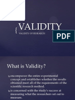 Validity of Research
