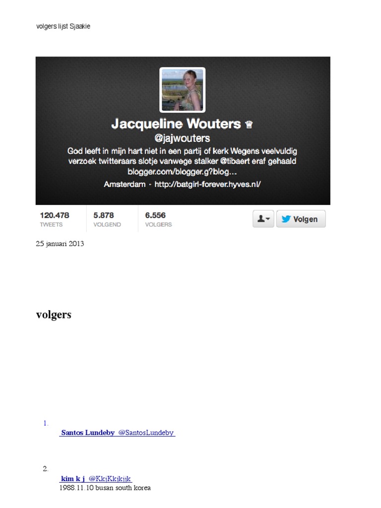 Volgerslijst Jacqueline Wouters PDF