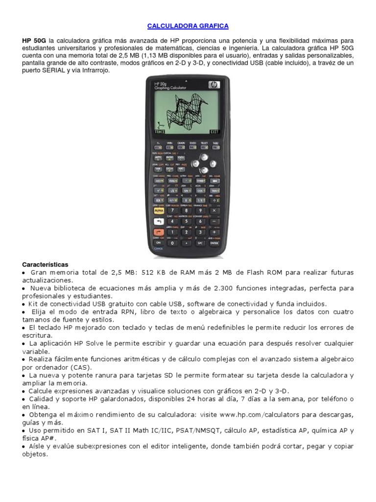 Calculadora Grafica Hp 50g | Calculator | Integral