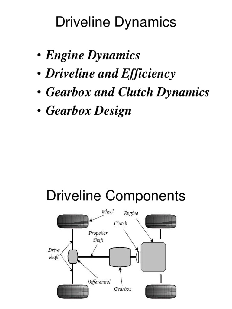 Driveline Dynamics and Efficiency Analysis | PDF | Transmission ...