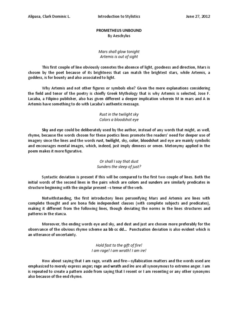 Prometheus unbound image