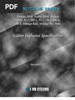 E-MU Proteus 2000 Series Sysex Manual V2.2