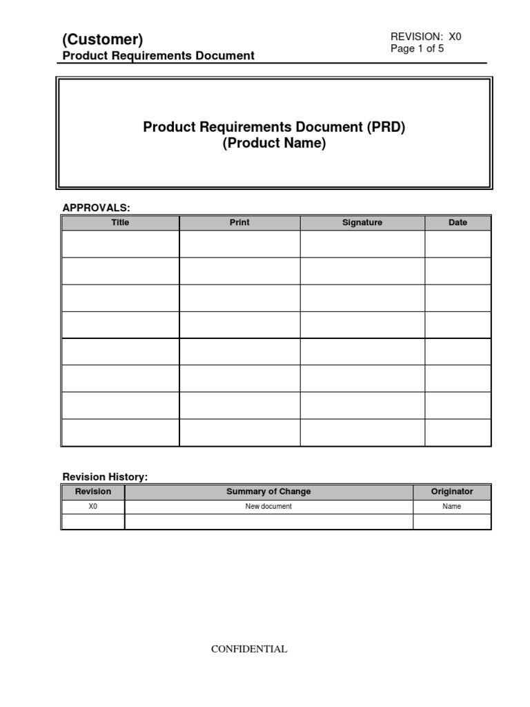 Customer Product Requirements | PDF | Packaging And Labeling | Medical ...