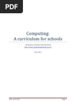 Computing A Curriculum For Schools