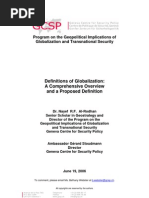 Definitions of Globalization - A Comprehensive Overview and a Proposed Definition