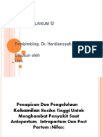 Penapisan Dan Pengelolaan Kehamilan Resiko Tinggi Untuk Menghambat