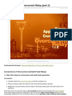 Connections and applications of overcurrent and earth fault relays