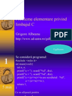 Test Verificare Limbajul C