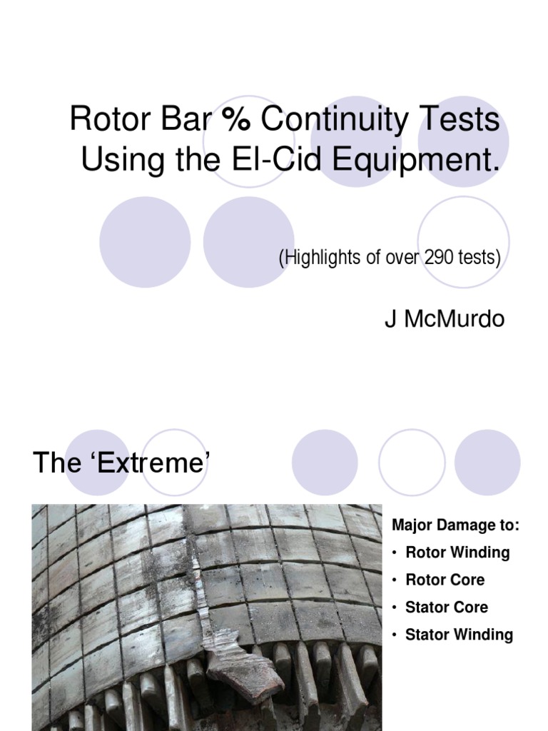 Rotor Bar Continuity Testing Insights | PDF | Electrodynamics ...