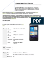 HP Blackberry Z10 Harga Spesifikasi Gambar.