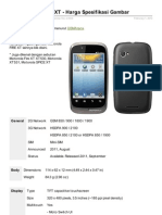 Motorola FIRE XT Harga Spesifikasi Gambar.