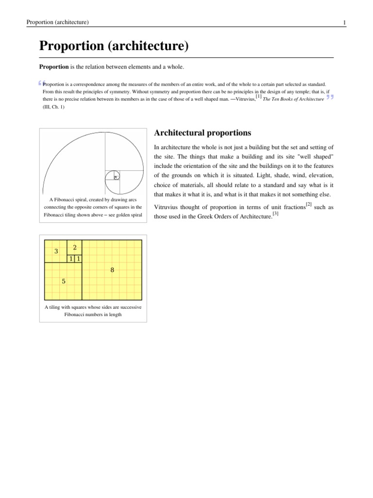 Proportion (Architecture) Column Ratio