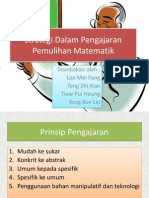 Strategi Dalam Pengajaran Pemulihan Matematik