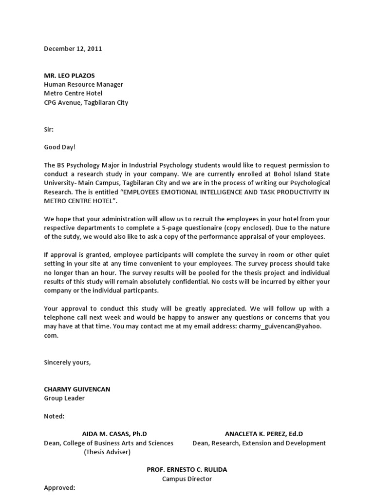 Thesis Letter | PDF | Career & Growth | Art