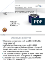 Calibration of Photomultiplier Tube: Project Phase B Team Expansion V Reviews, 13 Sep - 4 Oct, 2012