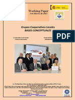 Working Paper: Grupos Cooperativos Locales Bases Conceptuales