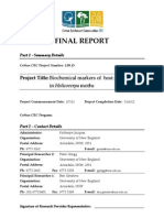Final Report: Project Title: Biochemical Markers of Host Plant Origin