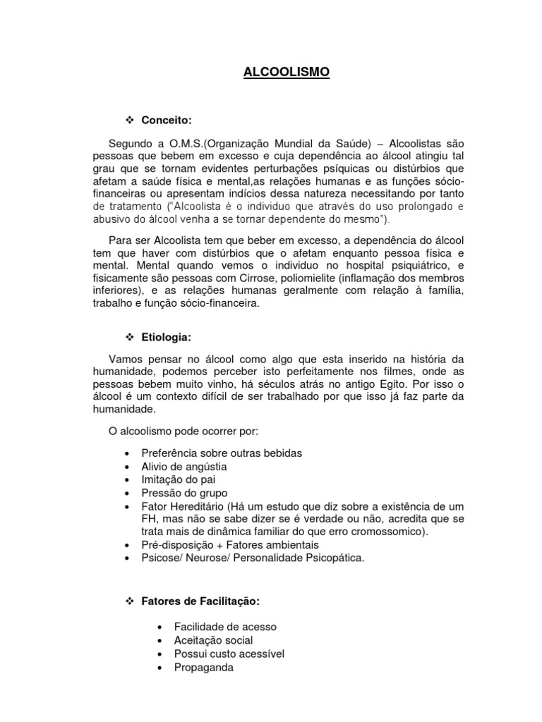 Saude Mental Alcoolismo e Drogas PDF Alcoolismo Drogas