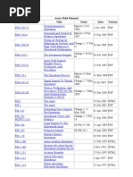 Army Field Manuals