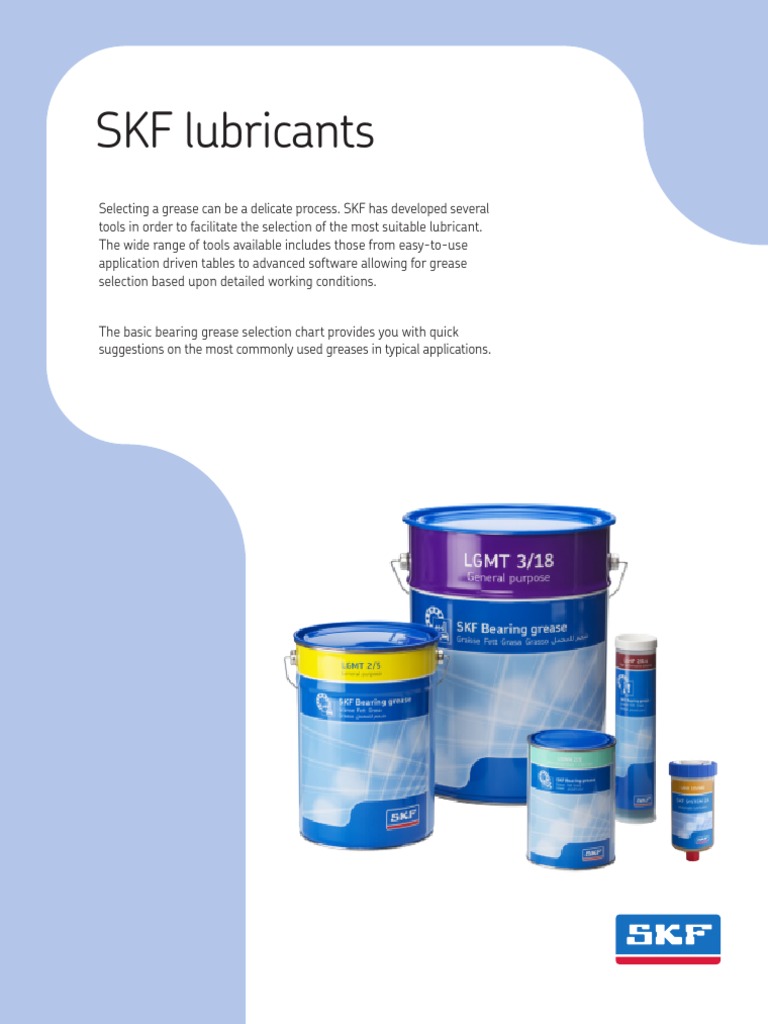 Grease selection chart Bearing (Mechanical) Machine (Mechanical)