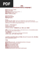 SQL (Structured Query Language)