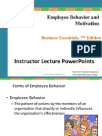 Chapter 8 Employee Behavior and Motivation