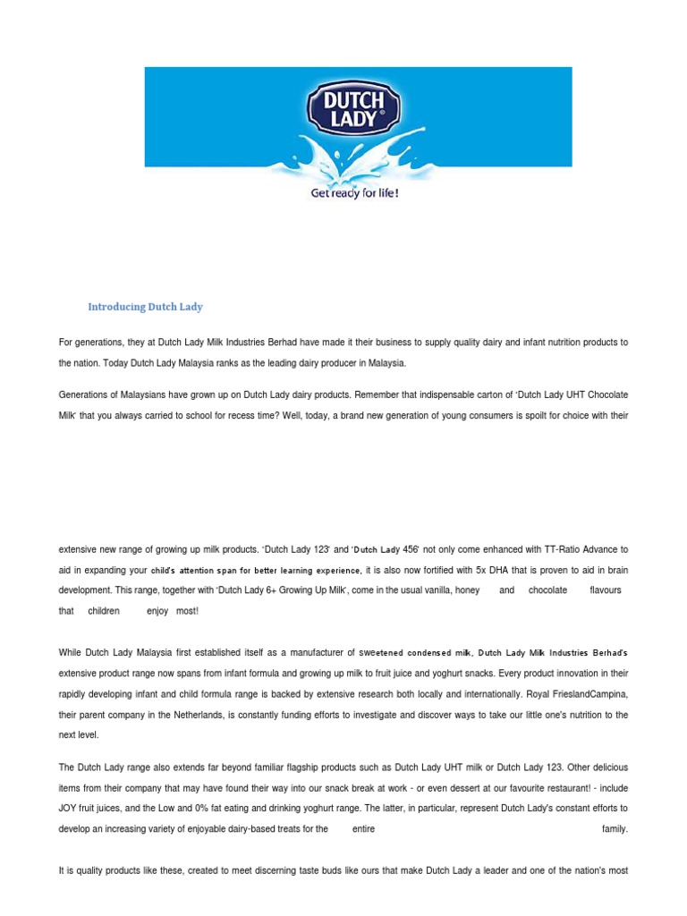 Dutch Lady Industries Company Background