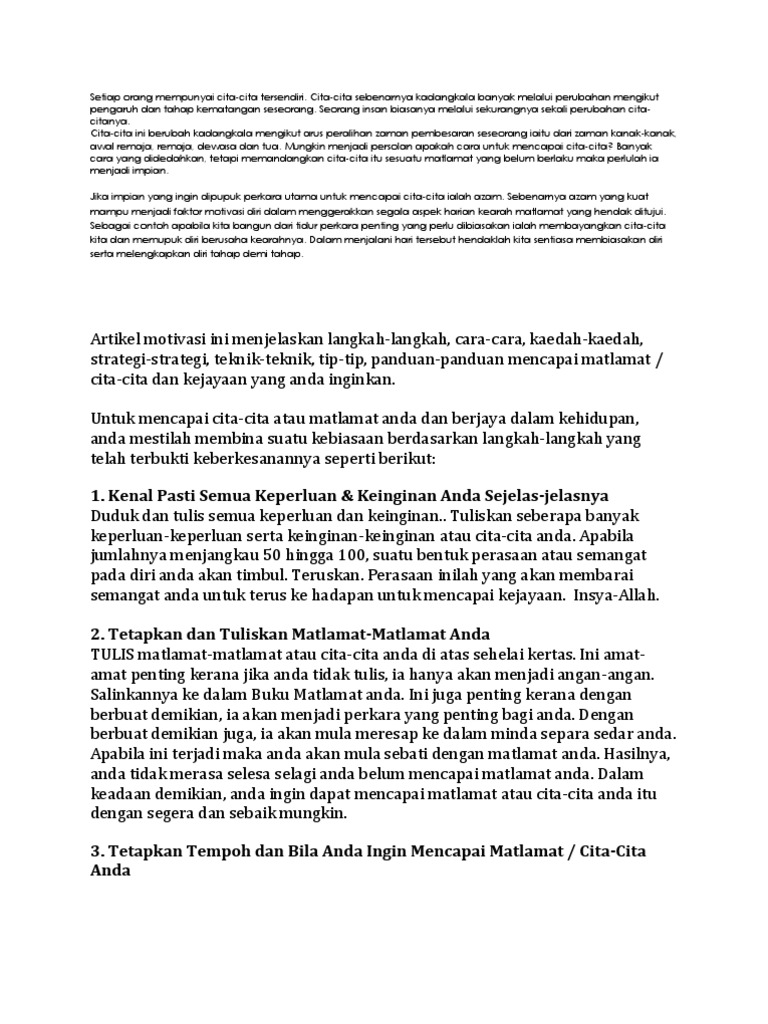 Cita Cita Pdf