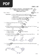 Question Paper - Pune Univeristy. Theory of Computation