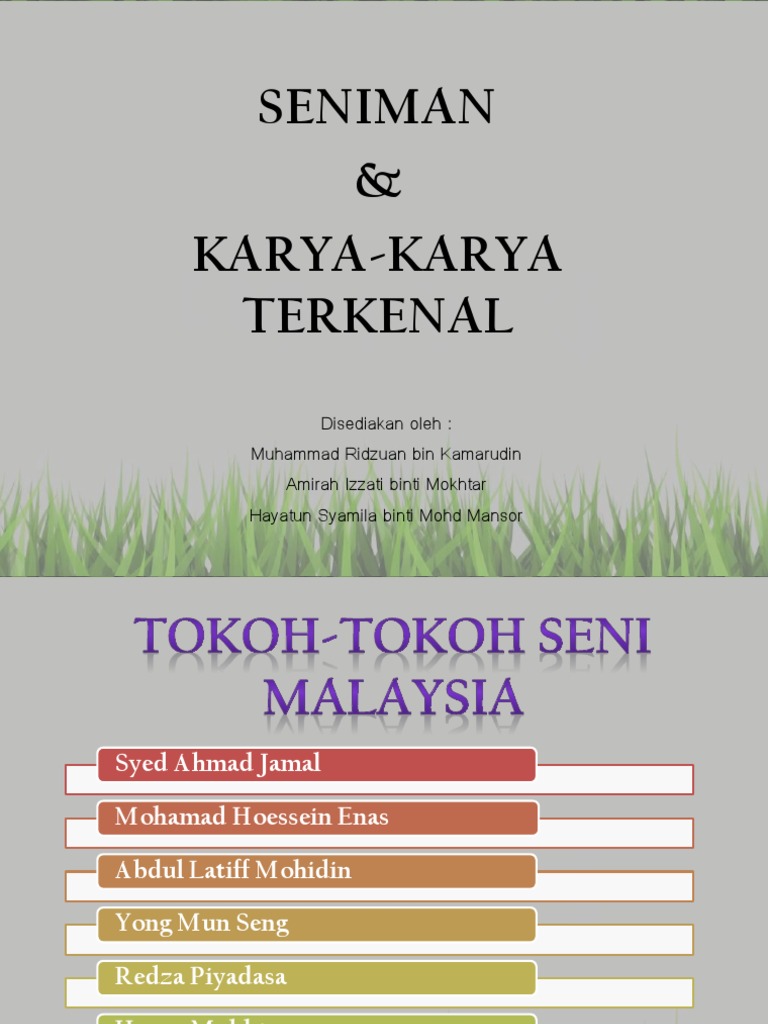 Seniman & Karya-Karya Terkenal