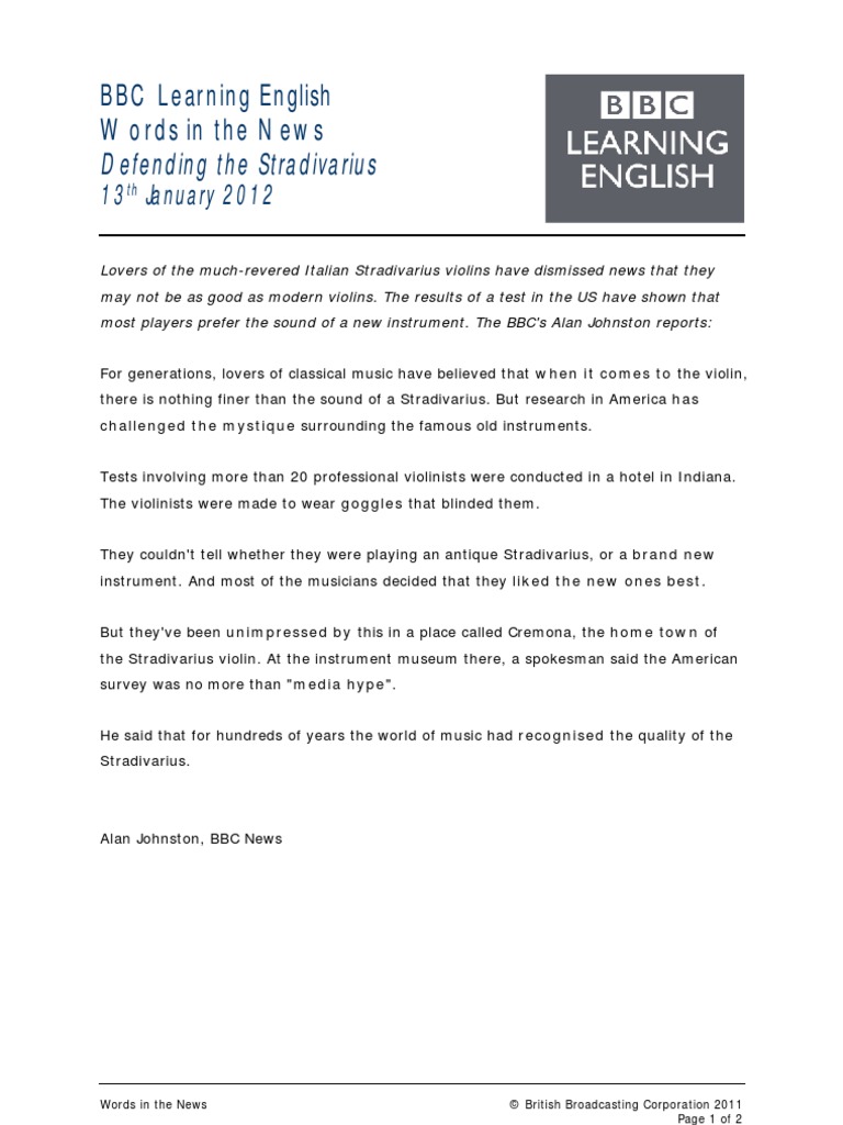 BBC Learning English | PDF