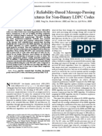 Low-Complexity Reliability-Based Message-Passing Decoder Architectures For Non-Binary LDPC Codes