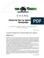 G. H. S. Price - Historia de La Iglesia, Un Bosquejo