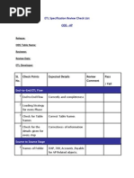 ETL Specification Review Check List Ods - Ap