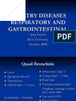 Poultry Diseases Respiratory and Gastrointestinal: Amy Fayette Ross University October 2004