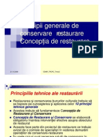 Principii de Restaurare Conservare Restaurare Conceptia de Restaurare