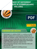 PARAMETERS IN SUBMRGED ARC WELDING 