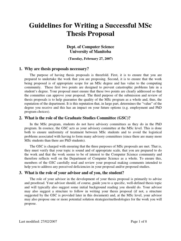 msc research proposal example