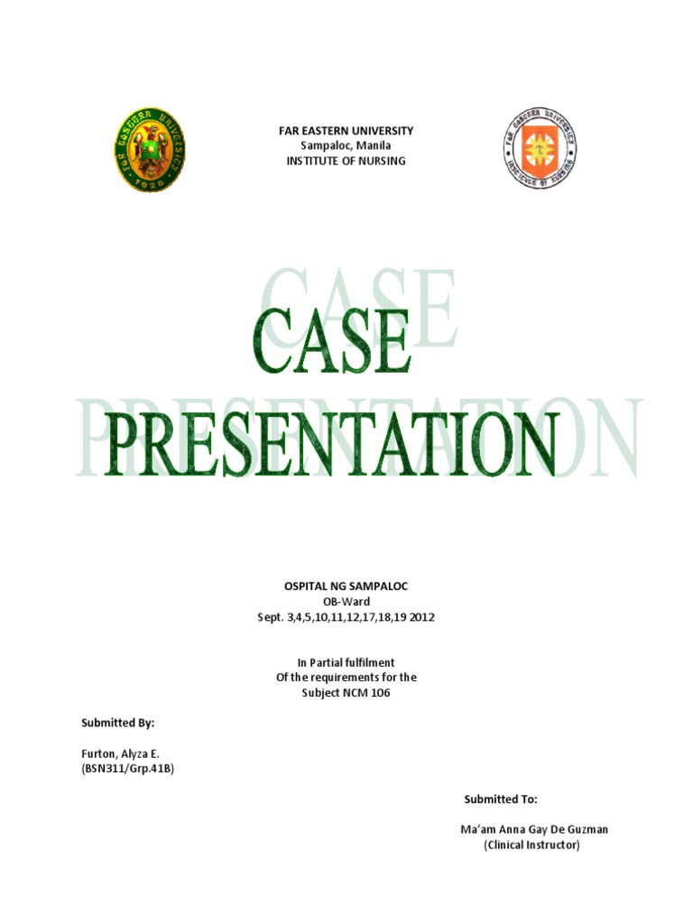 Case Pres | PDF | Urination | Infants