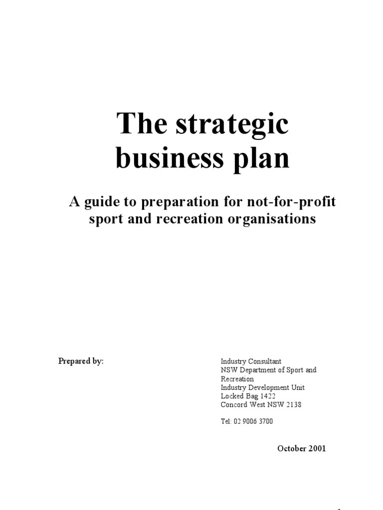 The Strategic Business Plan | PDF | Strategic Management | Goal